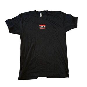 Meetup Dot Com Tech Tee Shirt Silicon Valley T-shirt Black Large L Promo